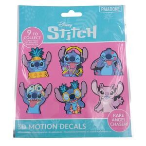 Disney Paladone Stitch 3D Motion Decals Stickers Lilo & Stitch Angel Chaser NEW